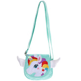 TENDYCOCO Unicorn Bags for Girls Crossbody Bag Unicorn Messenger Purse Cute Handbag Mini for Girls Kids